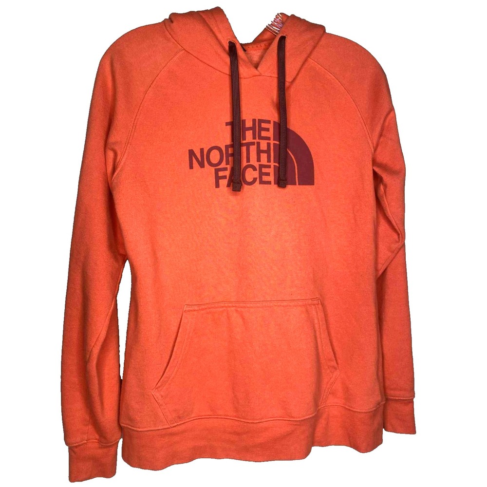 The North Face Hoodie Women's size small coral‎ Pullover Sweatshirt comfy hood